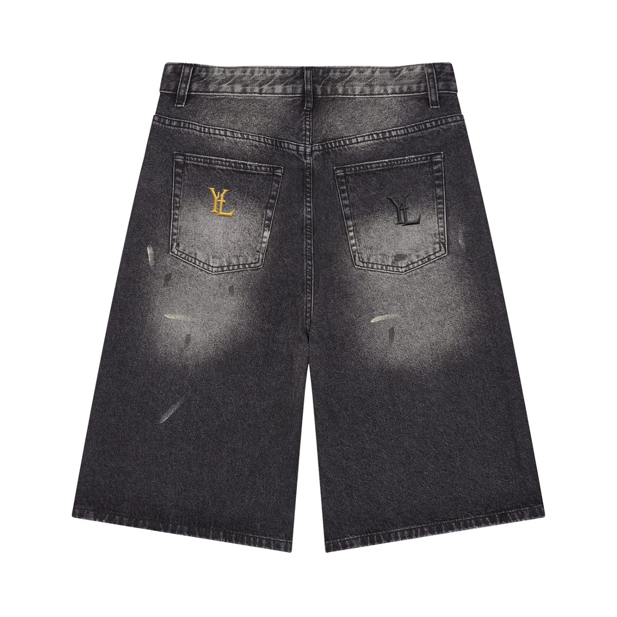 TO GOD BE THE GLORY WIDE LEG DENIM SHORTS