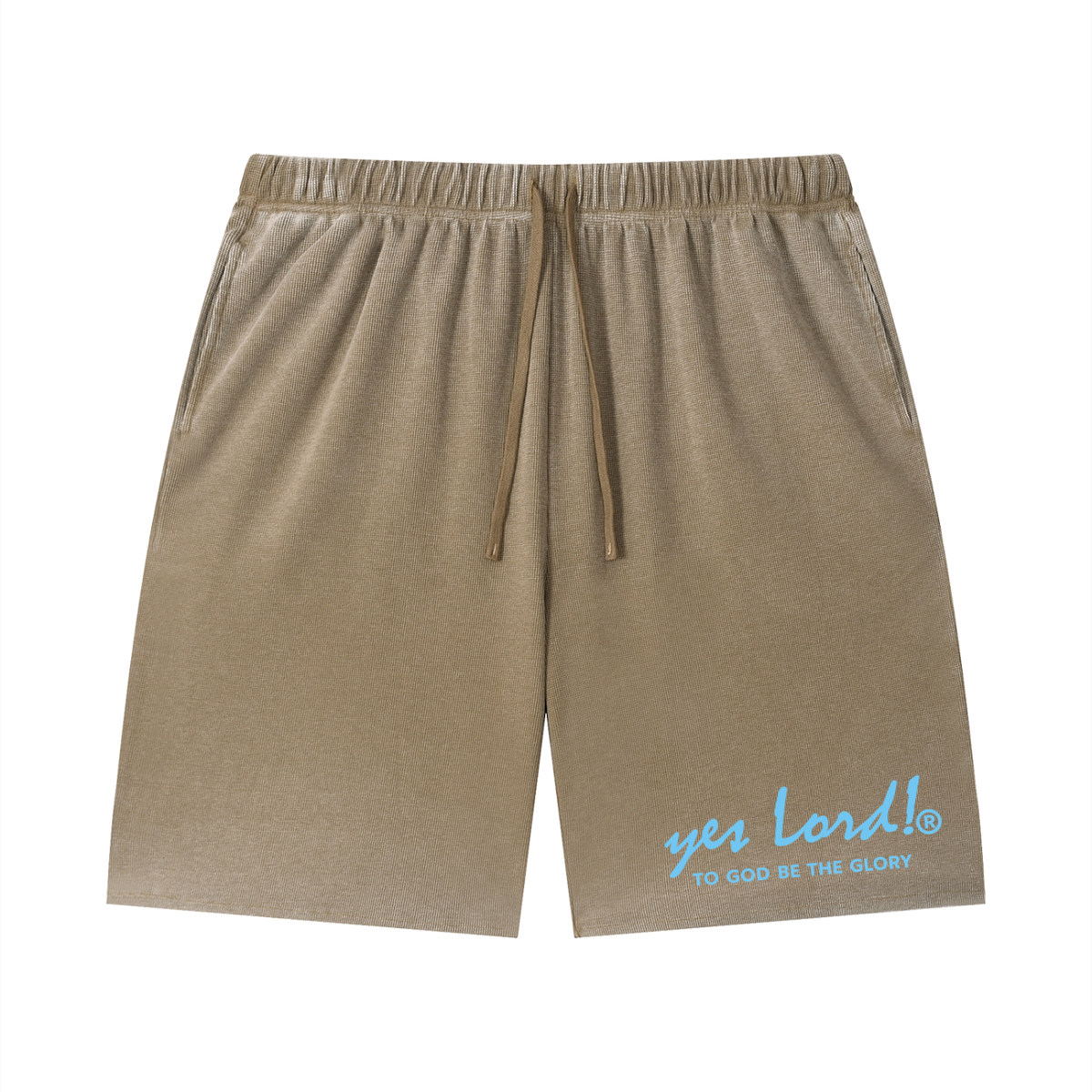 Hem of His Garment Waffle Shorts