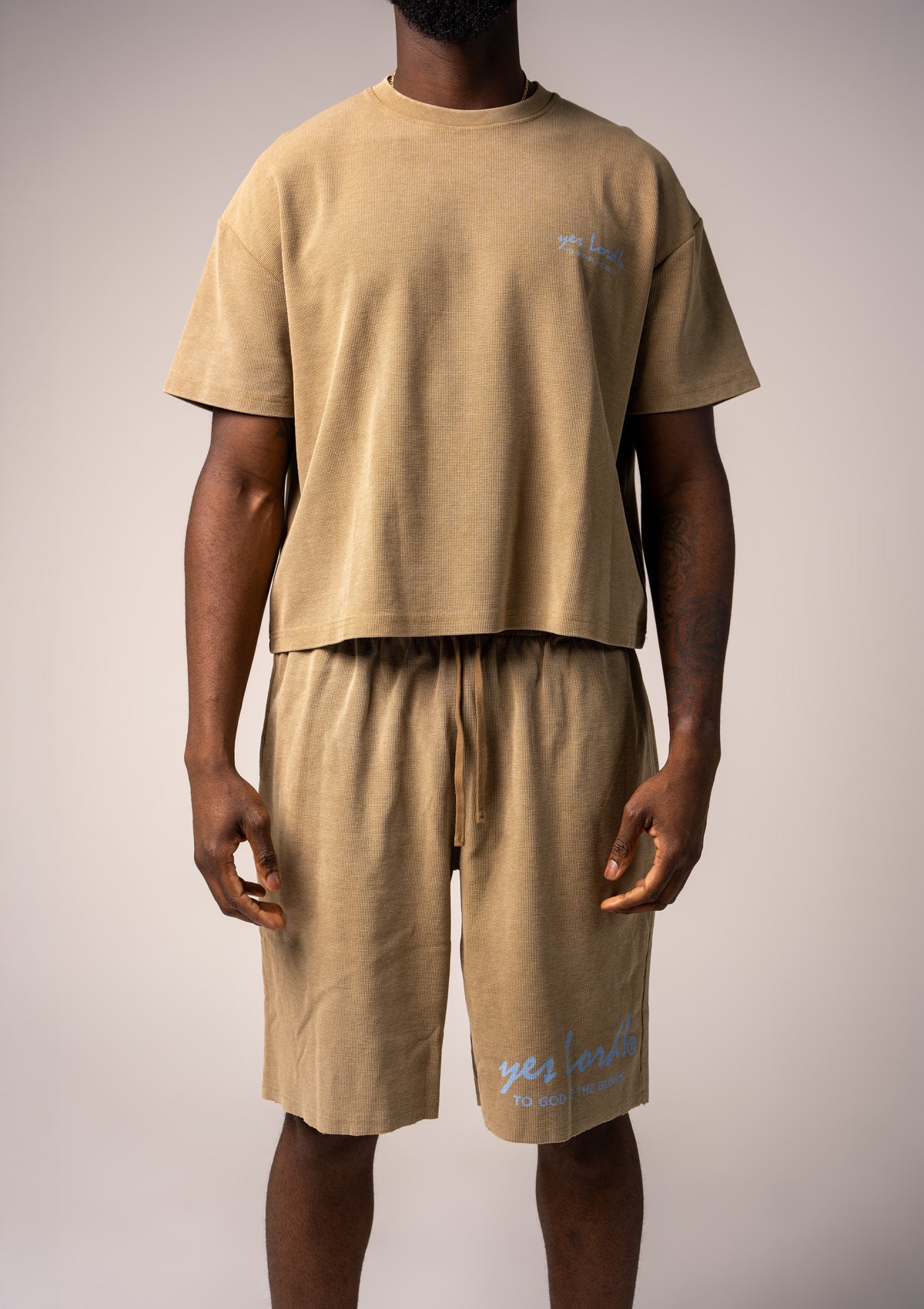 Hem of His Garment Waffle Shorts